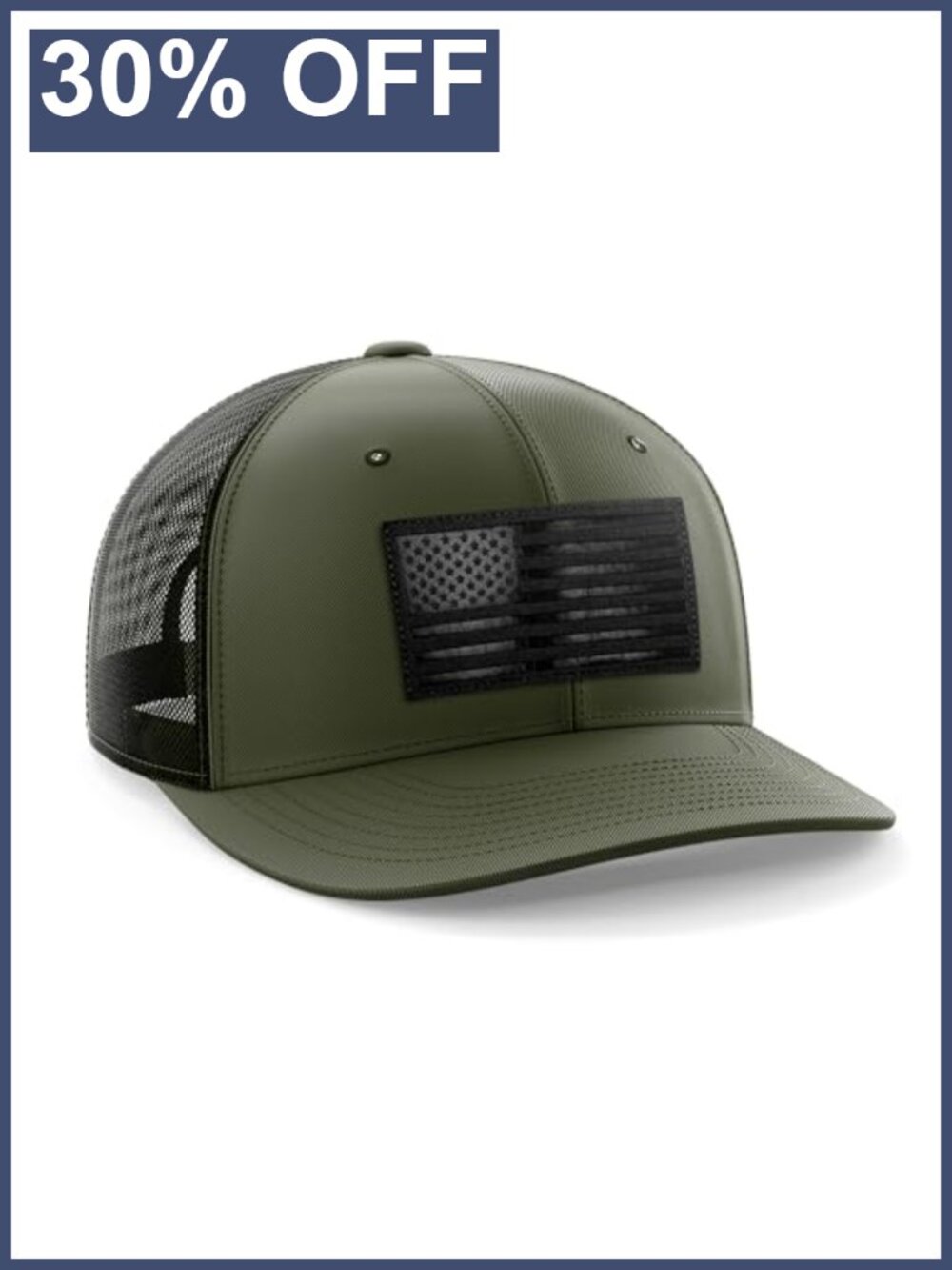 Leather Flag Patch Snapback Hat for Men and Women Fitted Closure